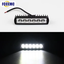 6 LED Car Work Light High Bright Spotlight Universal Offroad Automobile Truck Driving Fog Headlights DRL Driving Lamp 12V