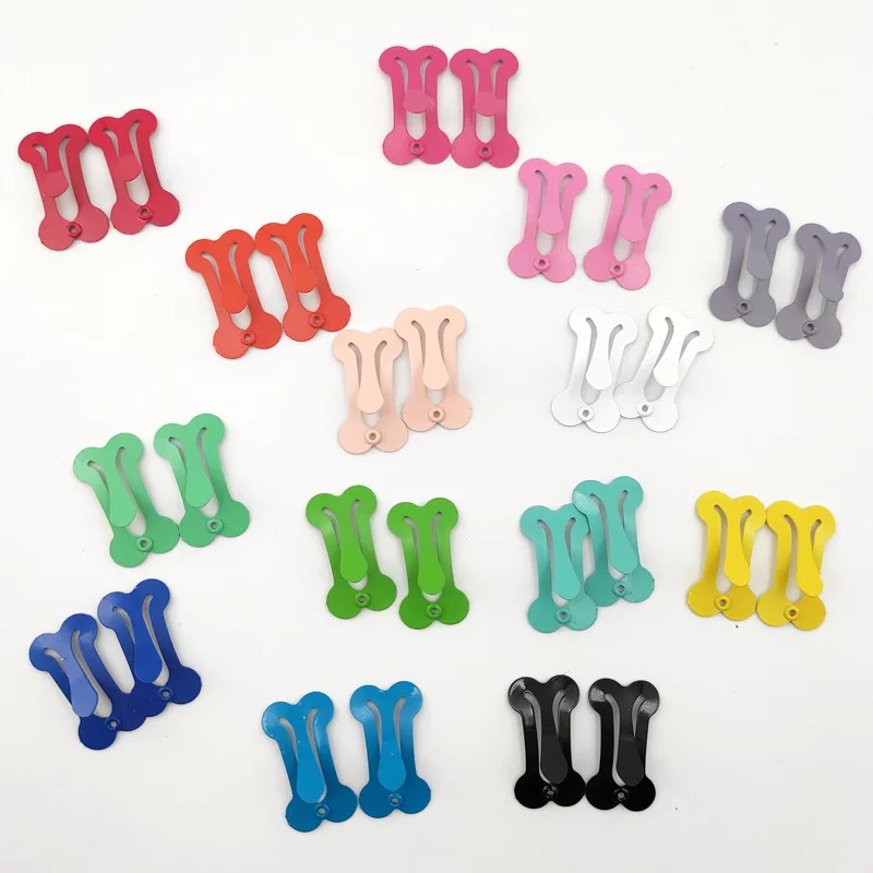 50 sztuk 2.5cm Mini w kształcie kości klips do włosów Pet sierść psa pin Snap Puppy Cat sierść psa pielęgnacja włosów akcesoria dzieci klamry do włosów