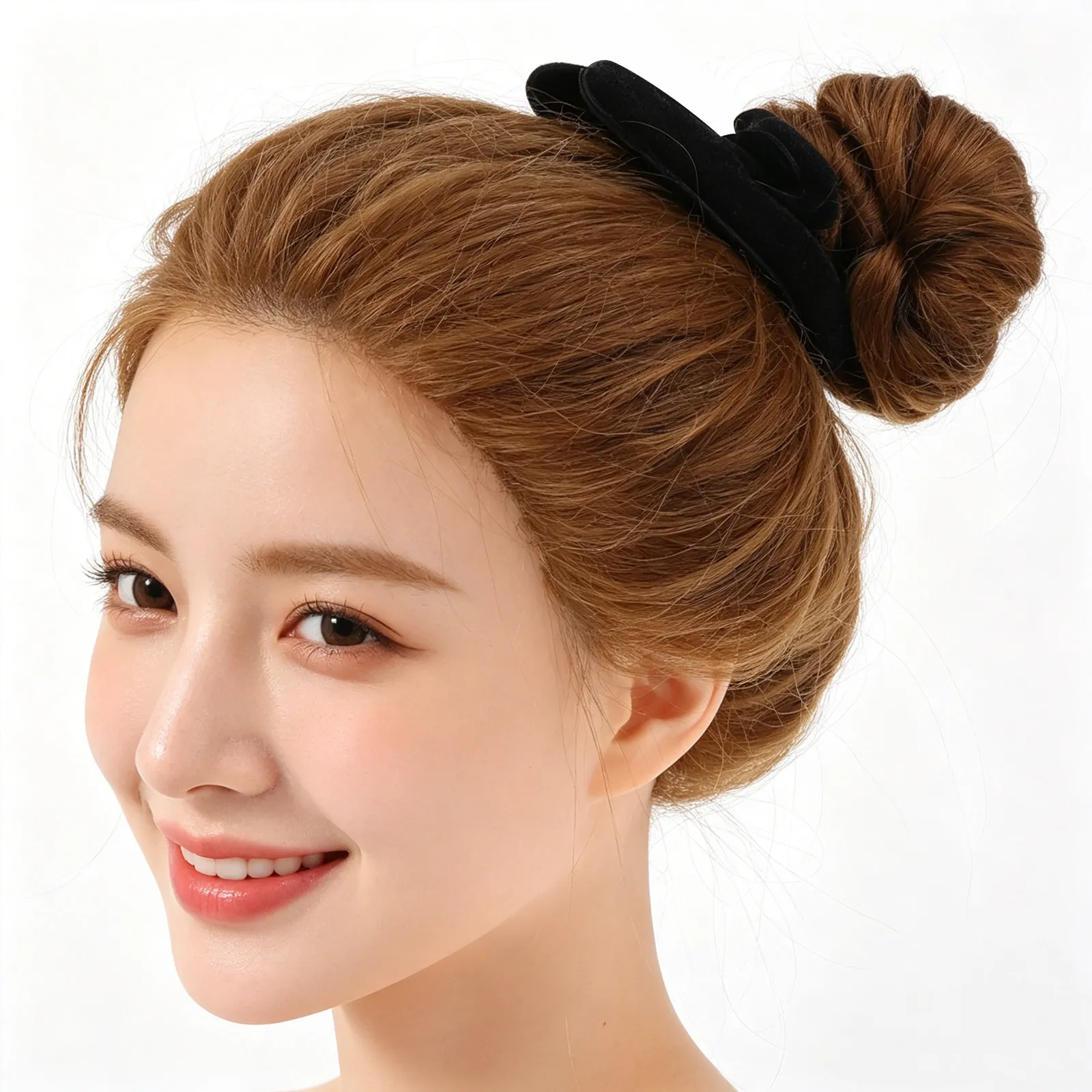 

6Pcs Women Hair Bun Maker Sponge Bun Former Soft Thickened Material for Daily Use Reusable Lazy Twist Styling Tool Messy French