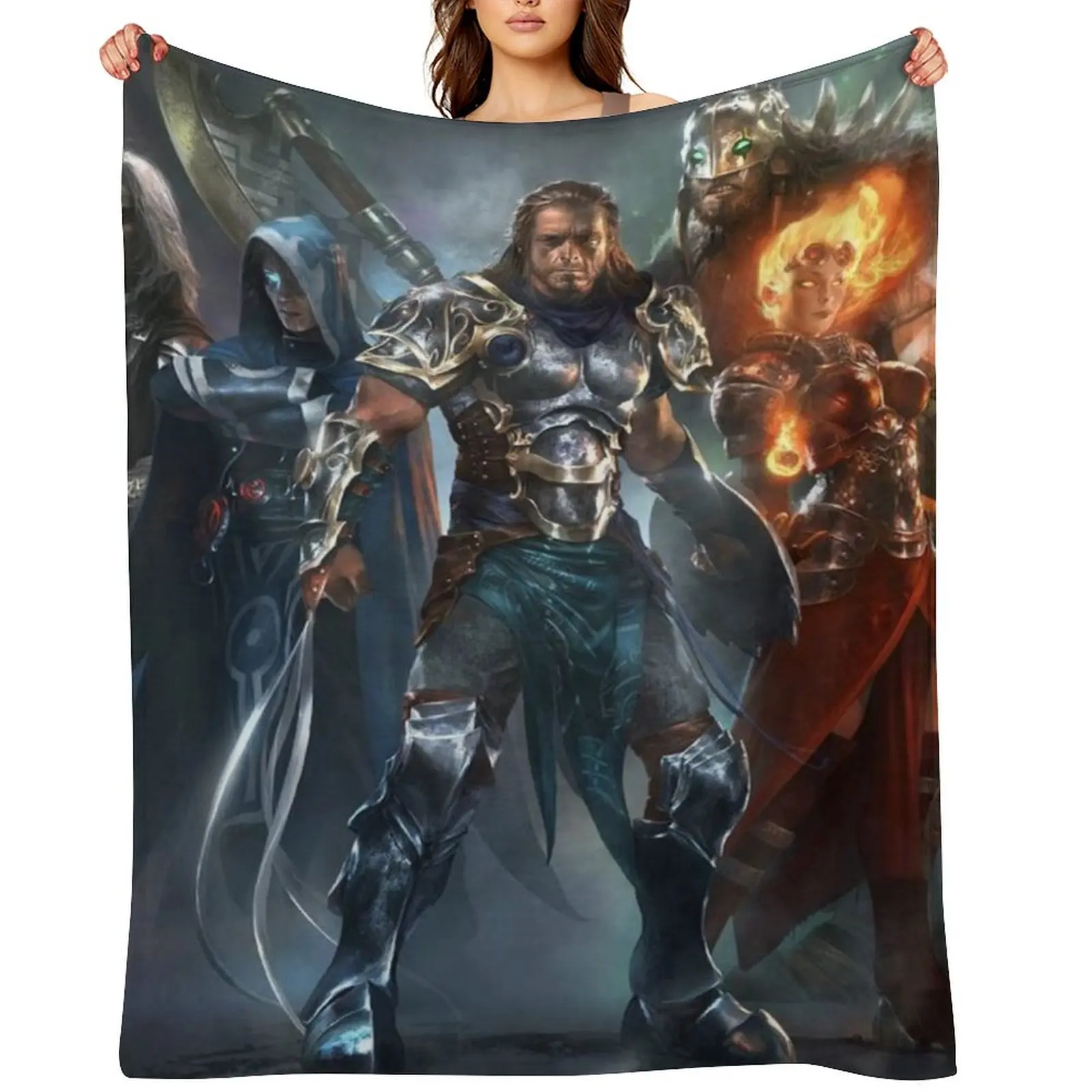 

The Planeswalkers Throw Blanket Sofa Throw Sofas Soft Plaid funny gift Blankets