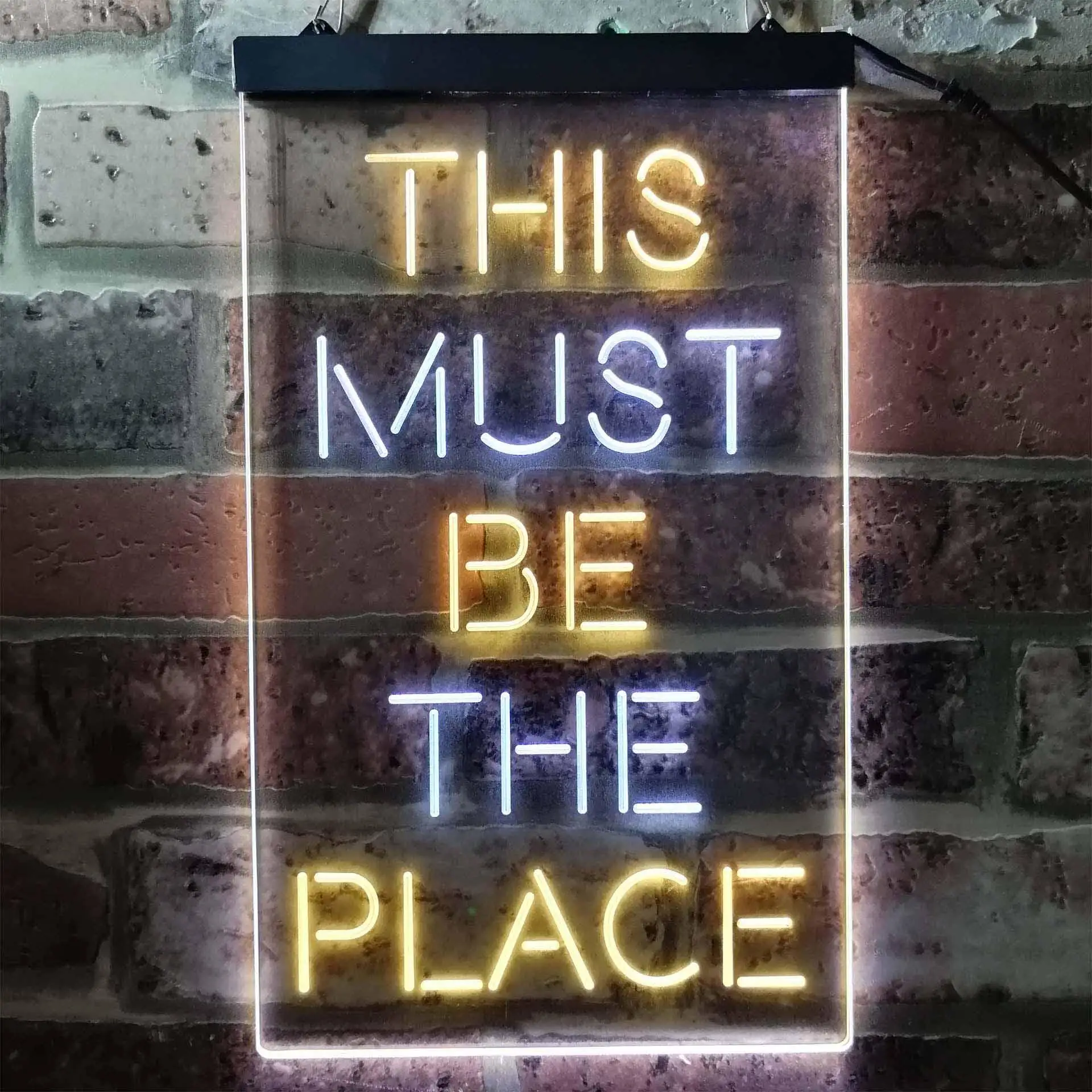 This Must Be The Place Dual Color Led Neon Sign st6-i3775 - view 2
