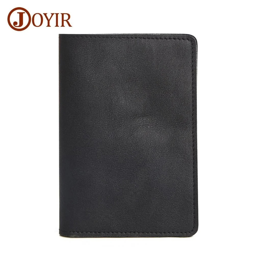 Genuine Leather Men's Passport Cover Wallet Travel Card Case Holder Women and Vintage Business