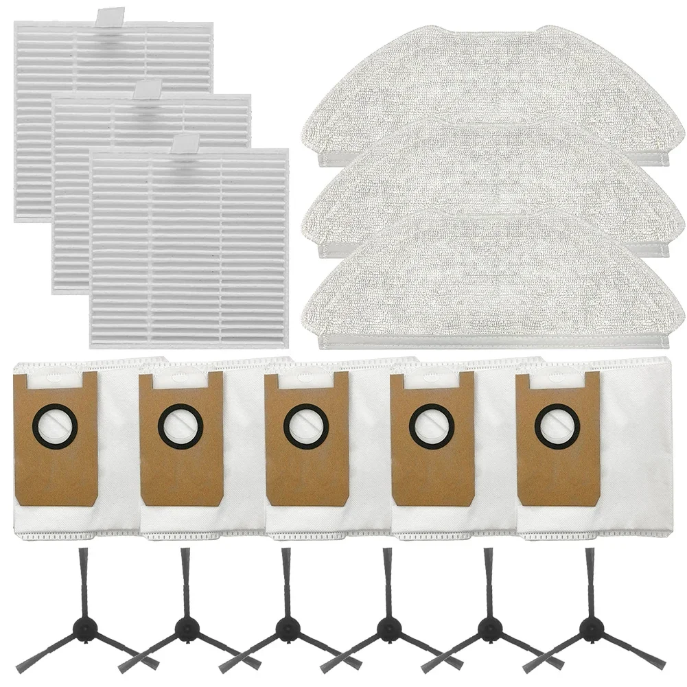 

Keep Your Home Clean and Fresh with Filter Mop Cloth Dust Bag Side Brush Kit for AIRROBO T20 T20+ Vacuum Cleaner