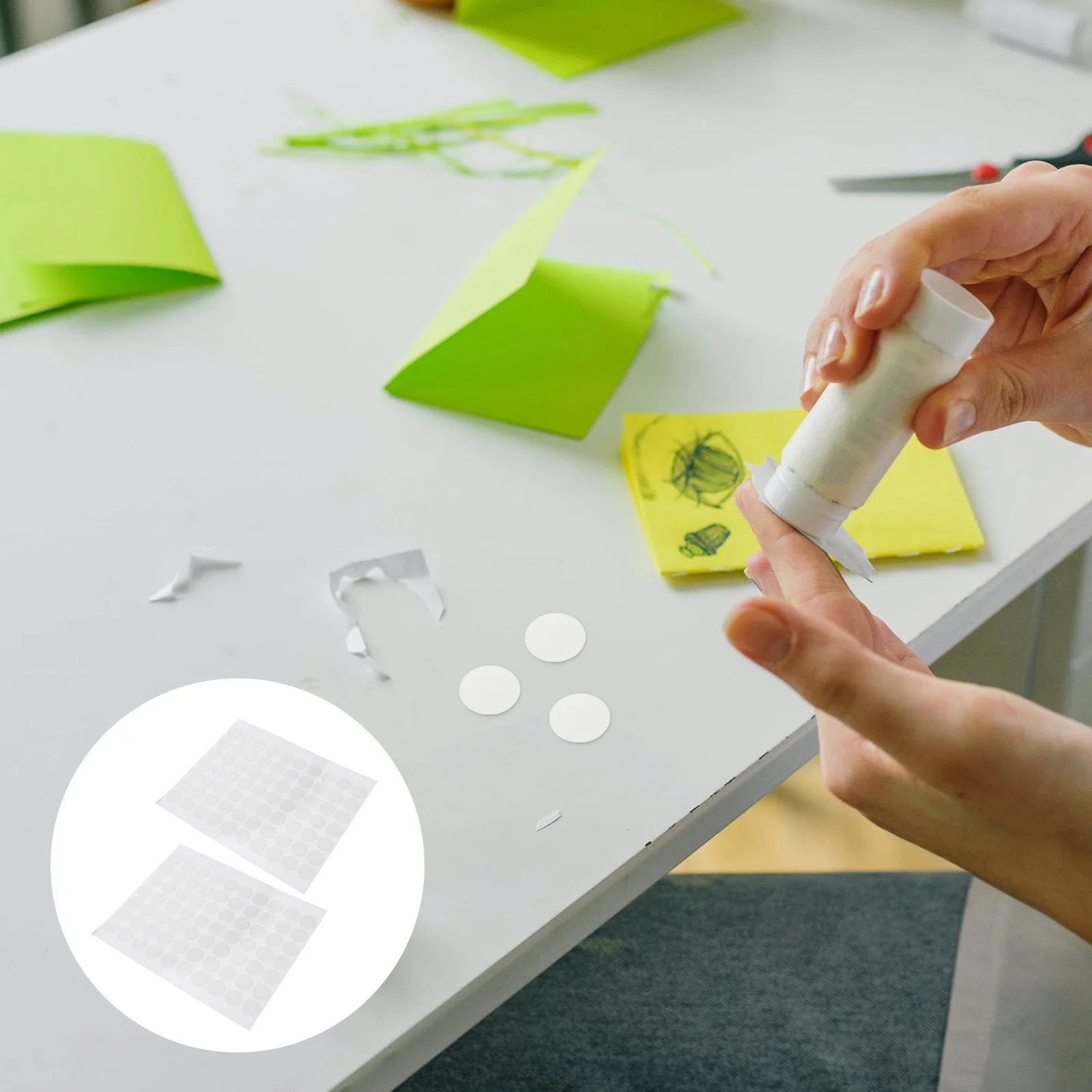 

2Pcs Waterproof Double Sided Adhesive Tape Acrylic Transparent Strong No Trace Glue for Crafts School Office Home Organization