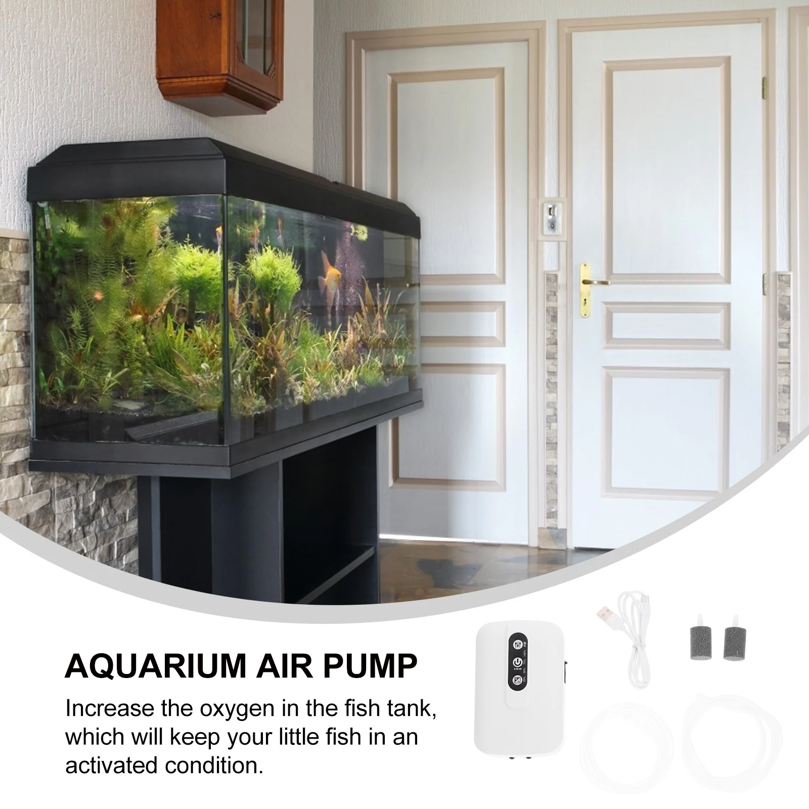 

Aerobic Water Pump Fish Tank Oxygen Aerator Decoration Aquarium Air Mini Supply Aeration