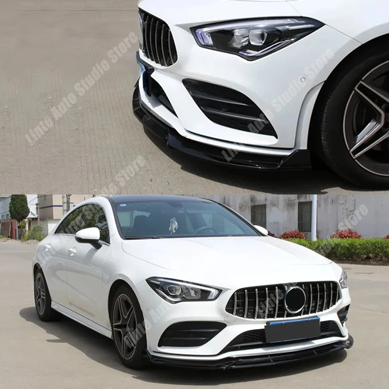 for Mercedes Benz CLA C118 X118 CLA220 250 CLA35 AMG 2019-2023 Pre-Facelif Front Bumper Lip Diffuser Splitter Protector Bodykits