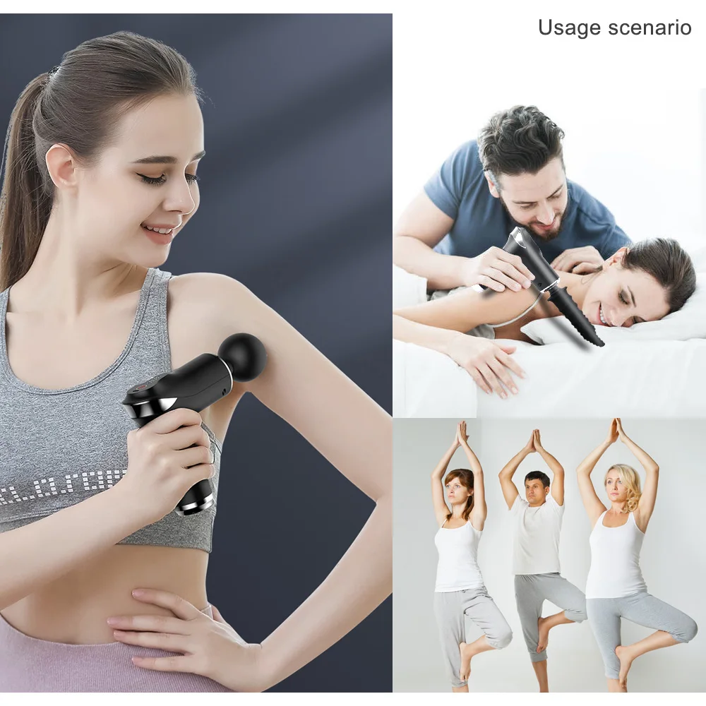 XFOX Massage Gun Head vibration Massage Gun Heads vibration silicone head VIBRAT Fascia gun percussion Vibrators for Female Man