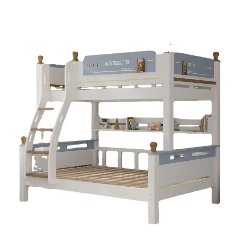 

#@2025 Nordic Design Oak Wooden Bunk Bed Solid Wood Bunk Bed Kids Furniture Cheap Bunk Beds Set With Ladder