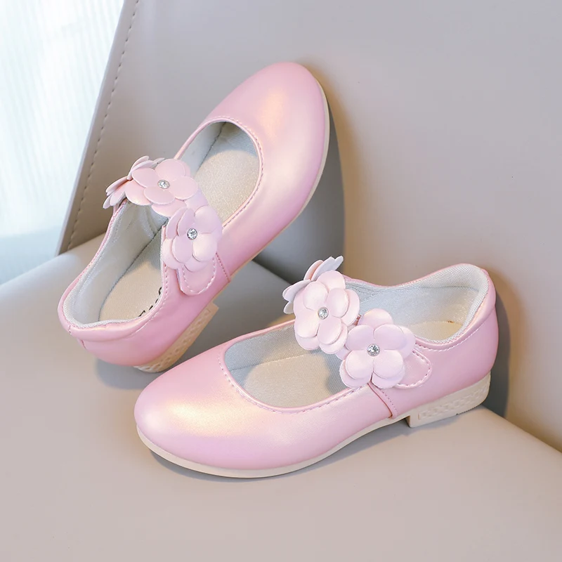 Herbst Mädchen Mary Jane Applikationen niedrigen Absatz schöne Kinder Prinzessin Schuh drei Farben spitzen Zehen atmungsaktiven Kinder Schuh 26-36 – Detail 31