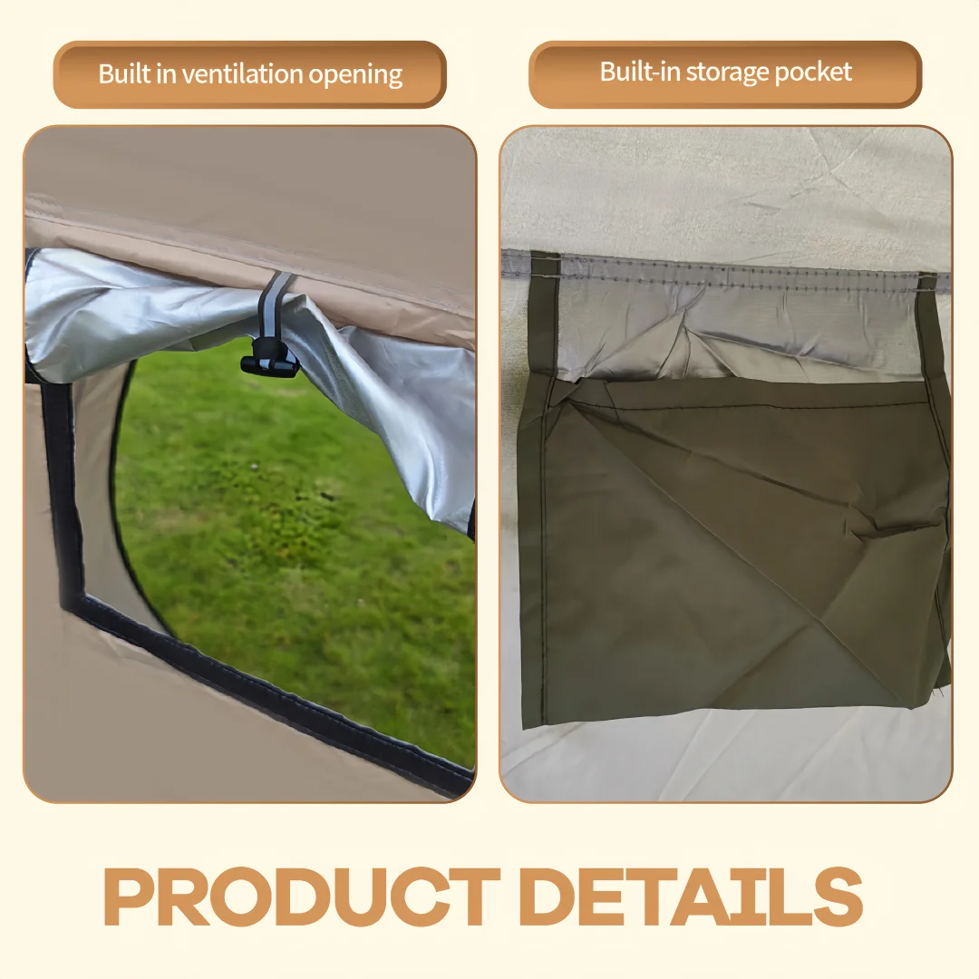 Thickened Oxford Cloth Portable Bike Shelter Private Travel Tent for Outdoor Hiking Cycling Camping And Travel image 3