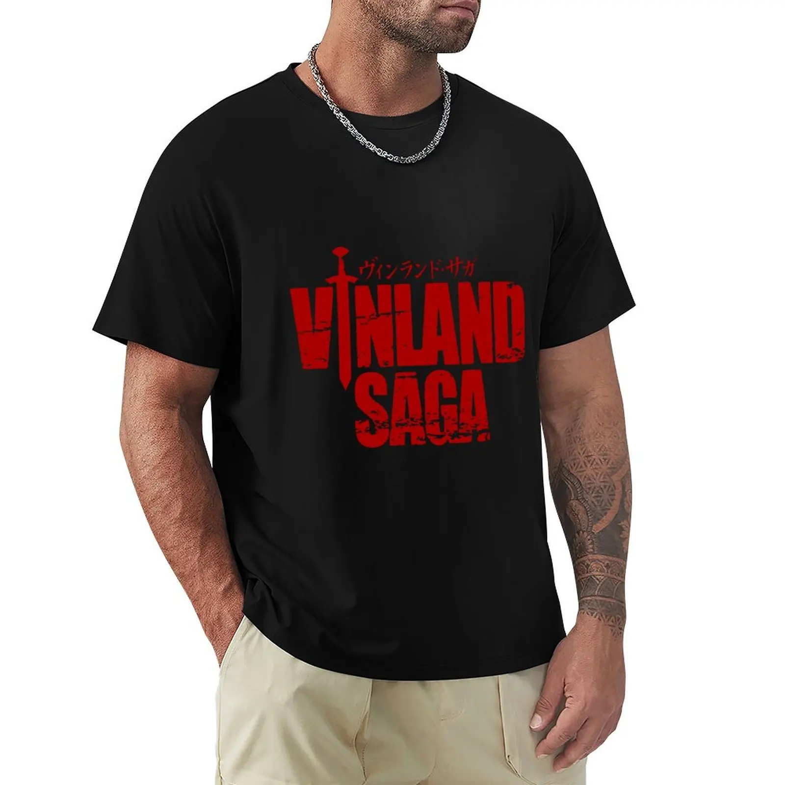 

Vinland Saga logo T-Shirt quick-drying man t shirt man clothes mens tall t shirts