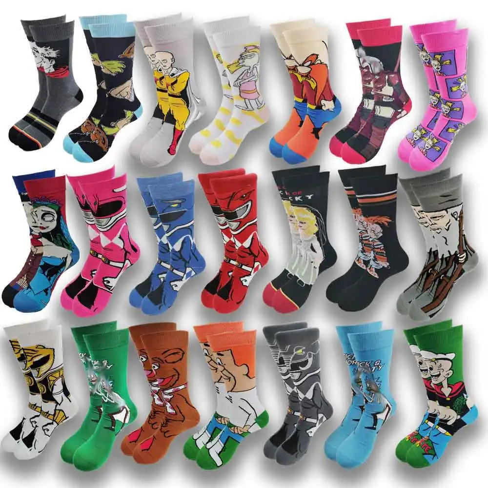 Autumn and Winter Men\'s Socks Cartoon  Warm Soft Comfortable Quality fashion man sock