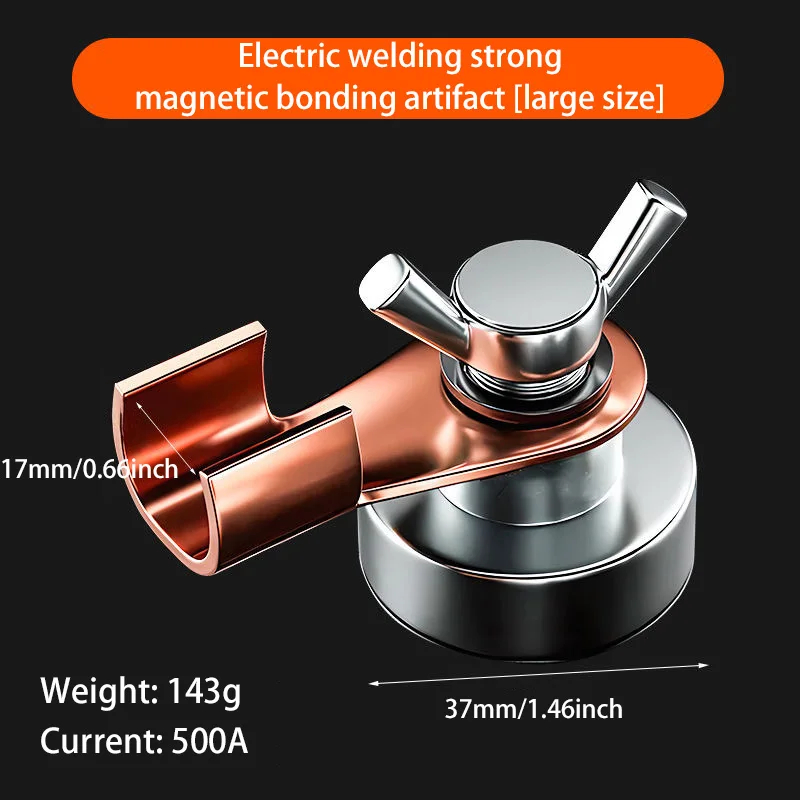 1 PC Welder Welding Strong Magnetic Grounding Tool, a Special Strong Magnetic Grounding Tool for Strong Single Head Welding