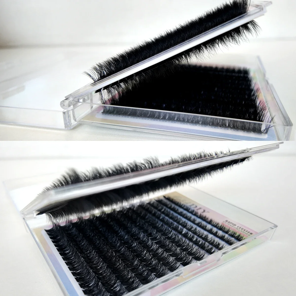 HBZGTLAD Wimpernbuch mit großer Kapazität, 60D-300D Wimpernbündel, Mange Wimpern, Nagel-Effekt, Märchenhafte Anime-Wimpern, verschiedene gemischte Stile – Detail 31