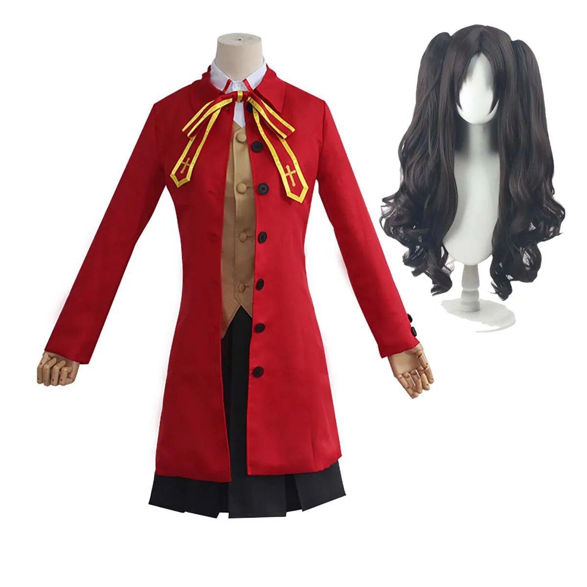 

Anime Game Fate/stay Night Red Devil Tohsaka Rin Cosplay School Uniform Costume