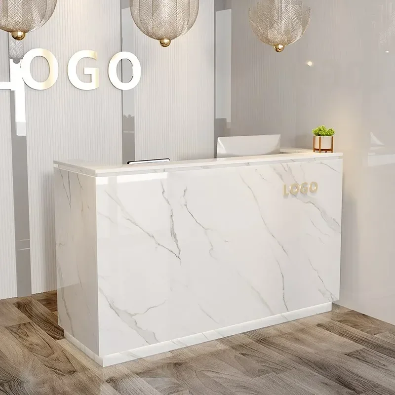 Balcão de bar Mesas de recepção Alto Display Mesa de escritório Mesa de recepção Caixa comercial Toonbank Winkel Móveis