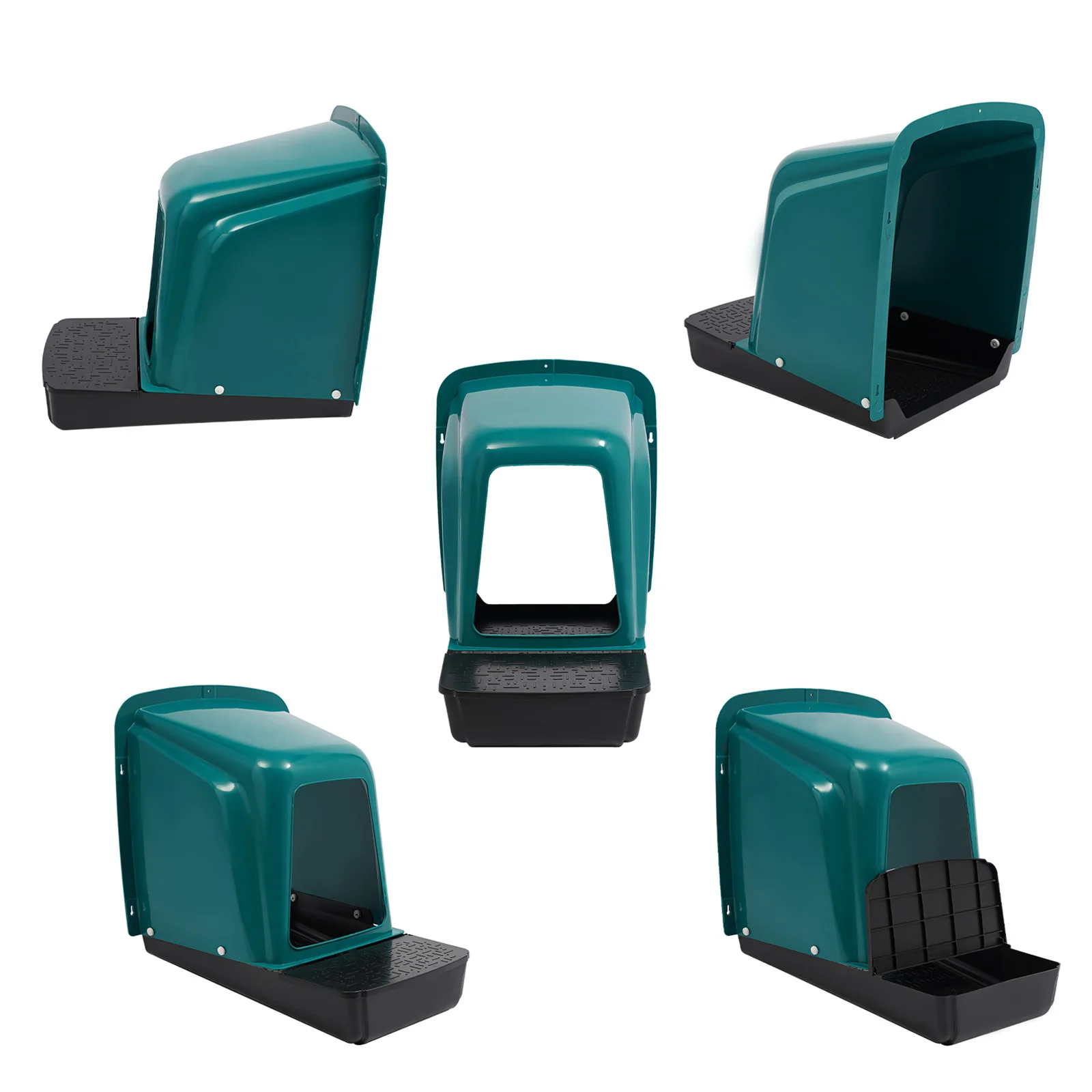 18,35*15,35*16,34 in 5PCS Nesting Boxen für Hühnerstall Kunststoff Halten Ei Sicherheit Sauber Sammeln Leicht für Hinterhof Geflügel Bauernhof