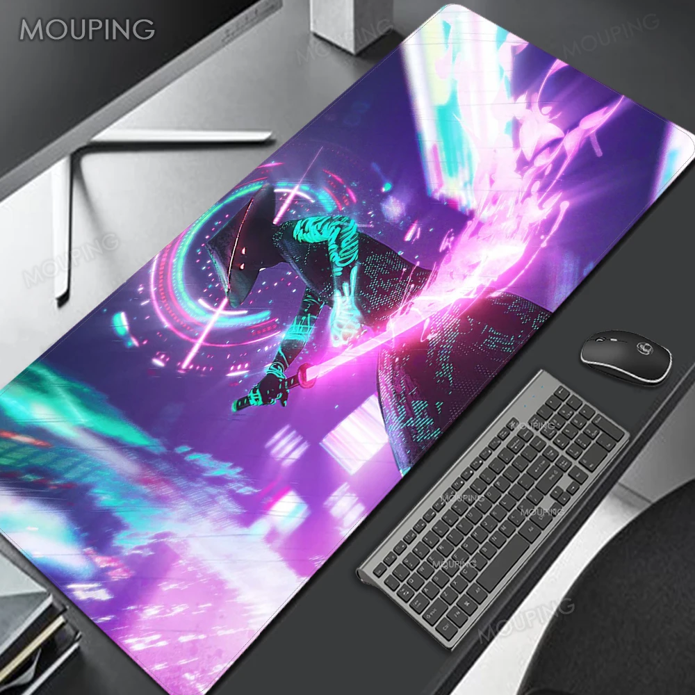 

Play Mats Samurai Mouse Pad Rgb Anime Katana Computer Table Mat Mousepad Xl Office Carpet Gaming Room Accessories Big Mausepad