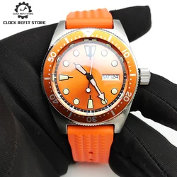 Luxury Orange Men's Watch 38mm Automatic Mechanical Watch AR Blue Film Sapphire Crystal NH36A Luminous Diving Watch