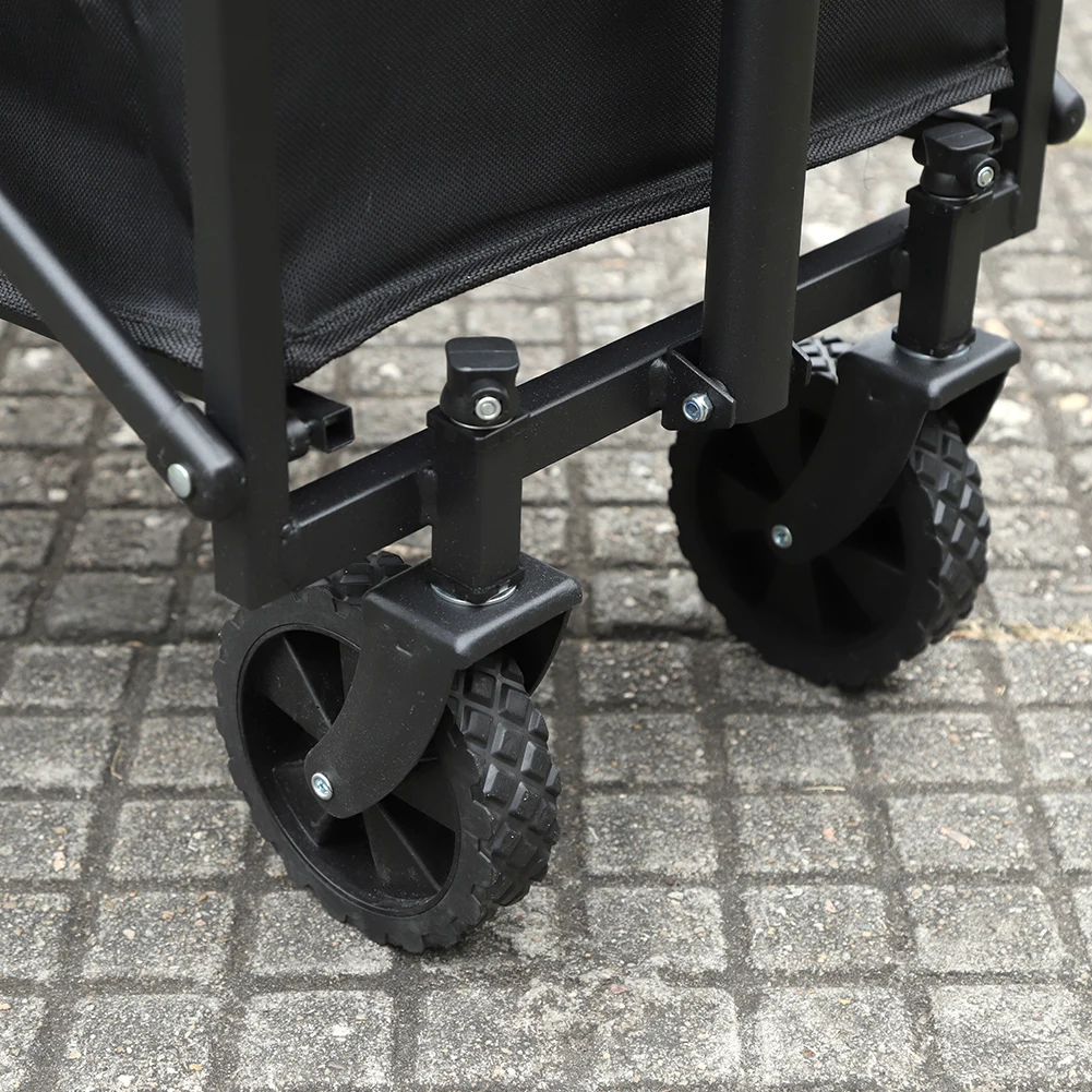 عربة محمولة قابلة للطي ذات سعة كبيرة وعربة قابلة للطي شديدة التحمل وعربة بقالة للتخييم في الهواء الطلق والحديقة والشاطئ