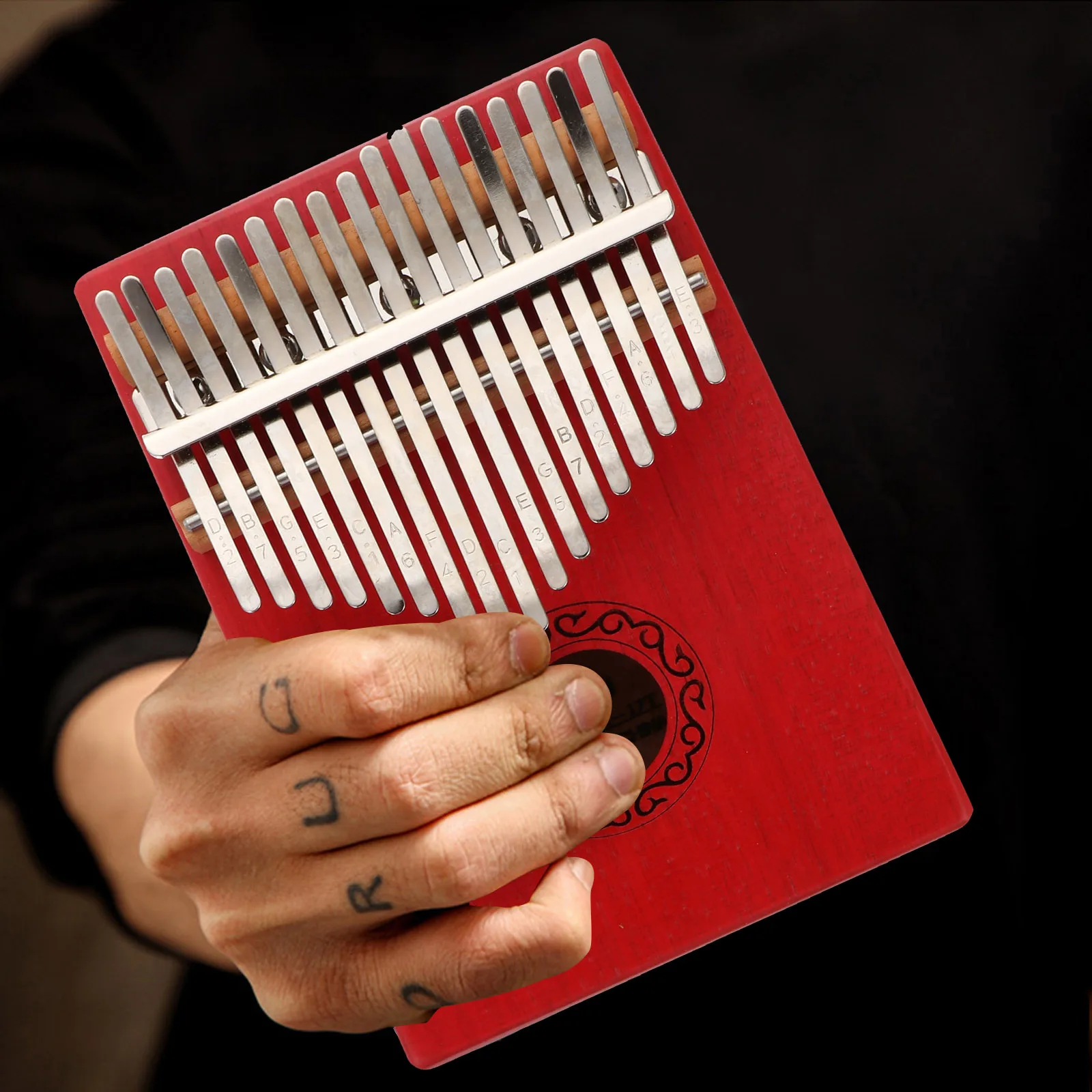 1 مجموعة المبتدئين كاليمبا الإبهام البيانو المحمولة إصبع أداة خفيفة الوزن الخشب بناء الصوت الطبيعي كاليمبا الصغيرة الرجعية