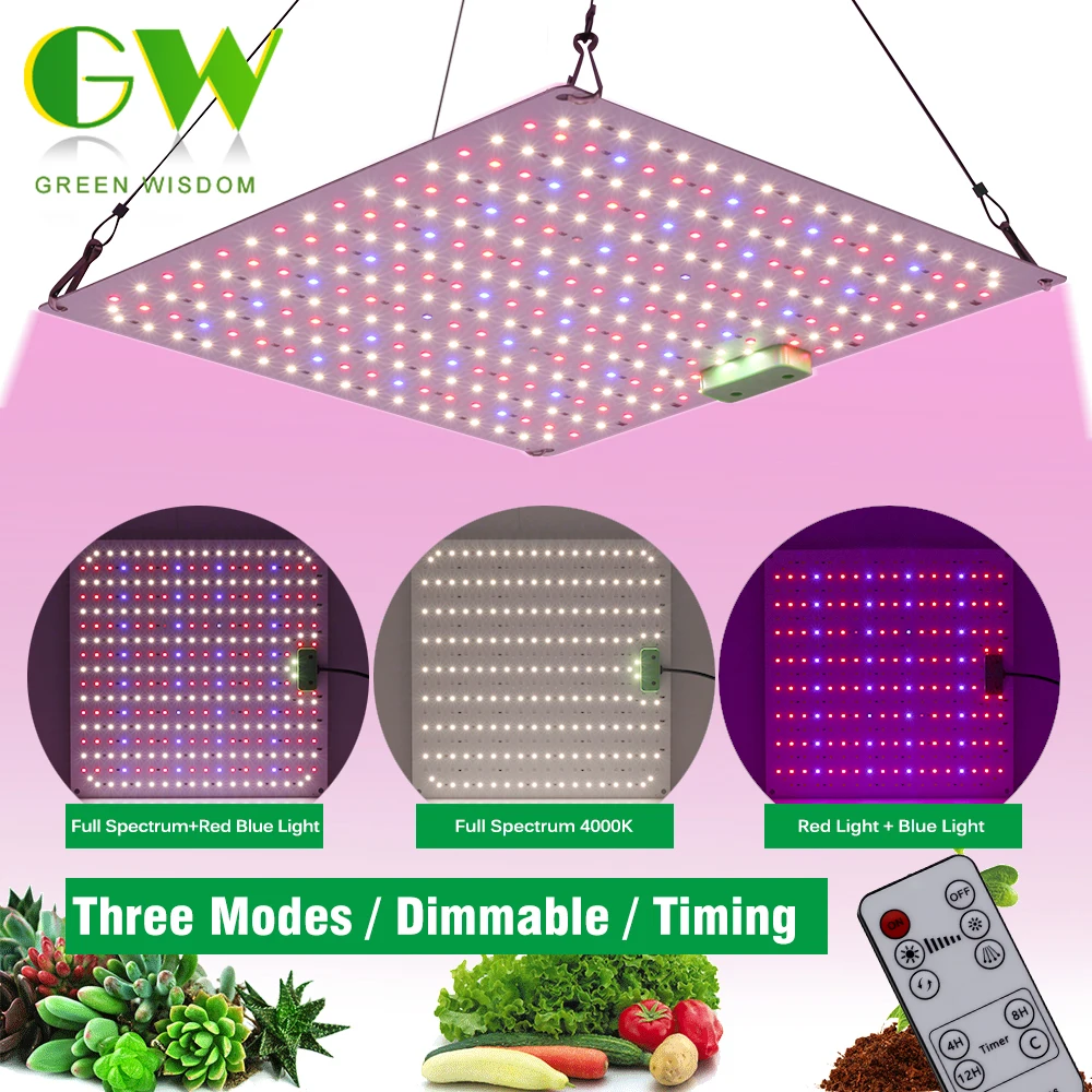 

Samsung Diodes LED Grow Light LM281B Full Spectrum Plant Growing Lamps with Dimmable Function for Indoor Plants Flower Grow Tent