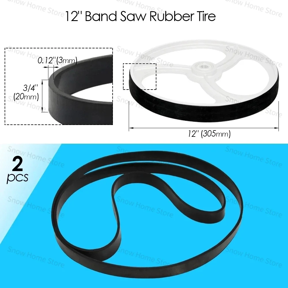 Band Saw Rubber Tire Band Woodworking Spare Parts for 8