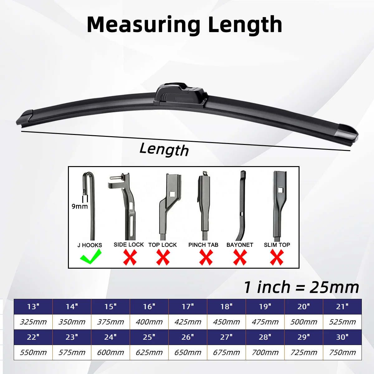 For Mazda 3 BM BN 2013-2018 Car Front Rear Wiper Blades Soft Rubber Windscreen Wipers Auto Windshield 24\