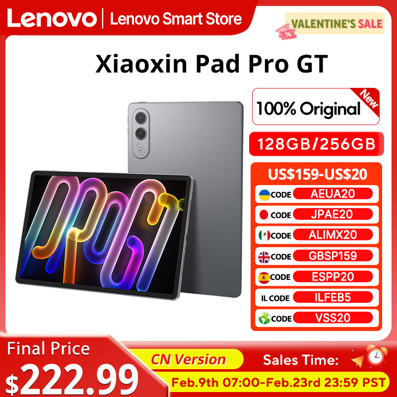  Lenovo Xiaoxin Pad Pro GT 2025 11.1'' Tablet 128 256 GB Snapdragon 8 Gen3 144Hz 3.2K LCD Display13MP Camera 68W Charging 8860mAh