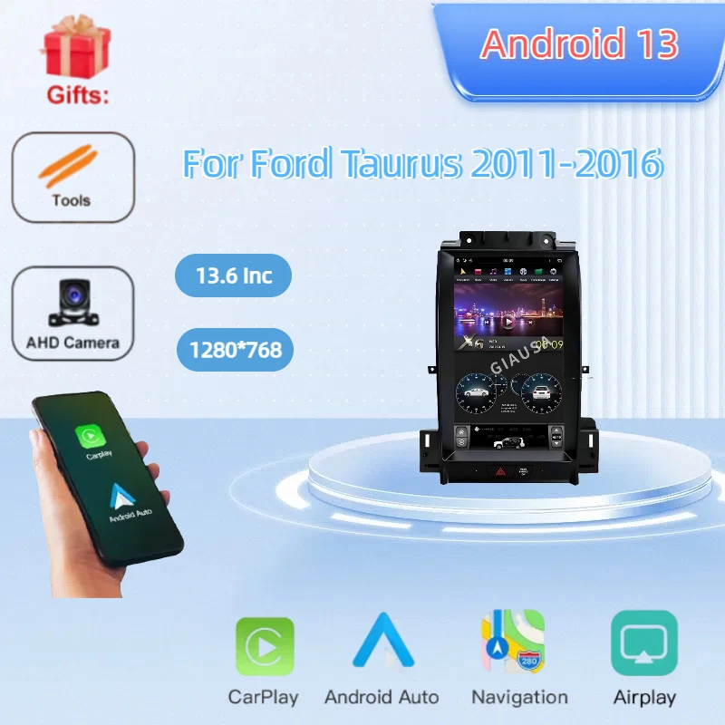 

8+256GB PX6 Android Screen Car GPS Navigation For Ford Taurus 2011-2016 Multimedia Player Stereo Head Unit DSP Carplay