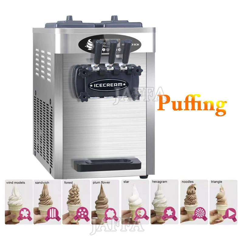 Ice Cream Maker Machine One Flavor Soft Ice Cream Stainless Steel Ice Cream Machine 110V 220V