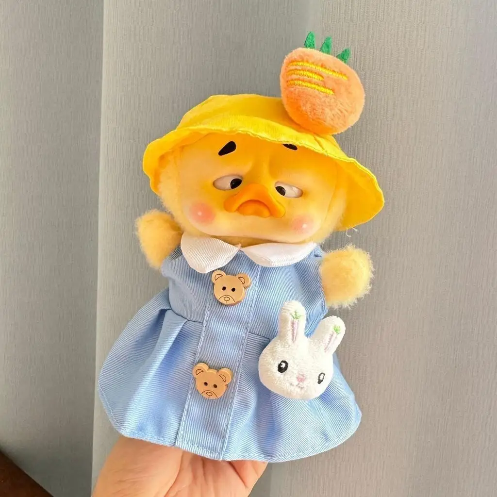 Para passarela série de pelúcia roupas de bebê acessórios pequenos roupas de boneca de pato amarelo