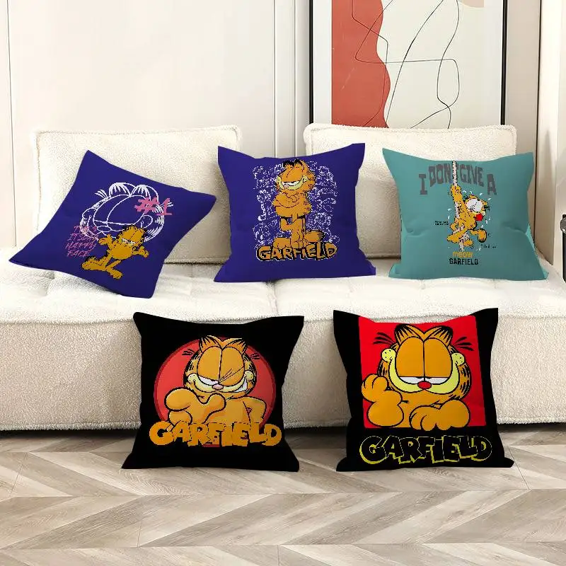 

Anime G-Garfield Cute Cat Personalized picture text home decorative pillows Household Gifts 45x45cm