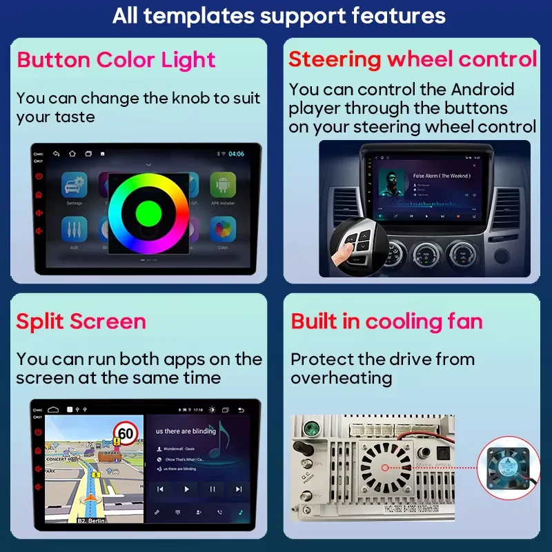 أندرويد السيارات Carplay لتويوتا بريوس XW50 2015 2016 2017 2018 2019 2020 عرض شاشة السيارة لتحديد المواقع والملاحة راديو السيارة فيديو DSP