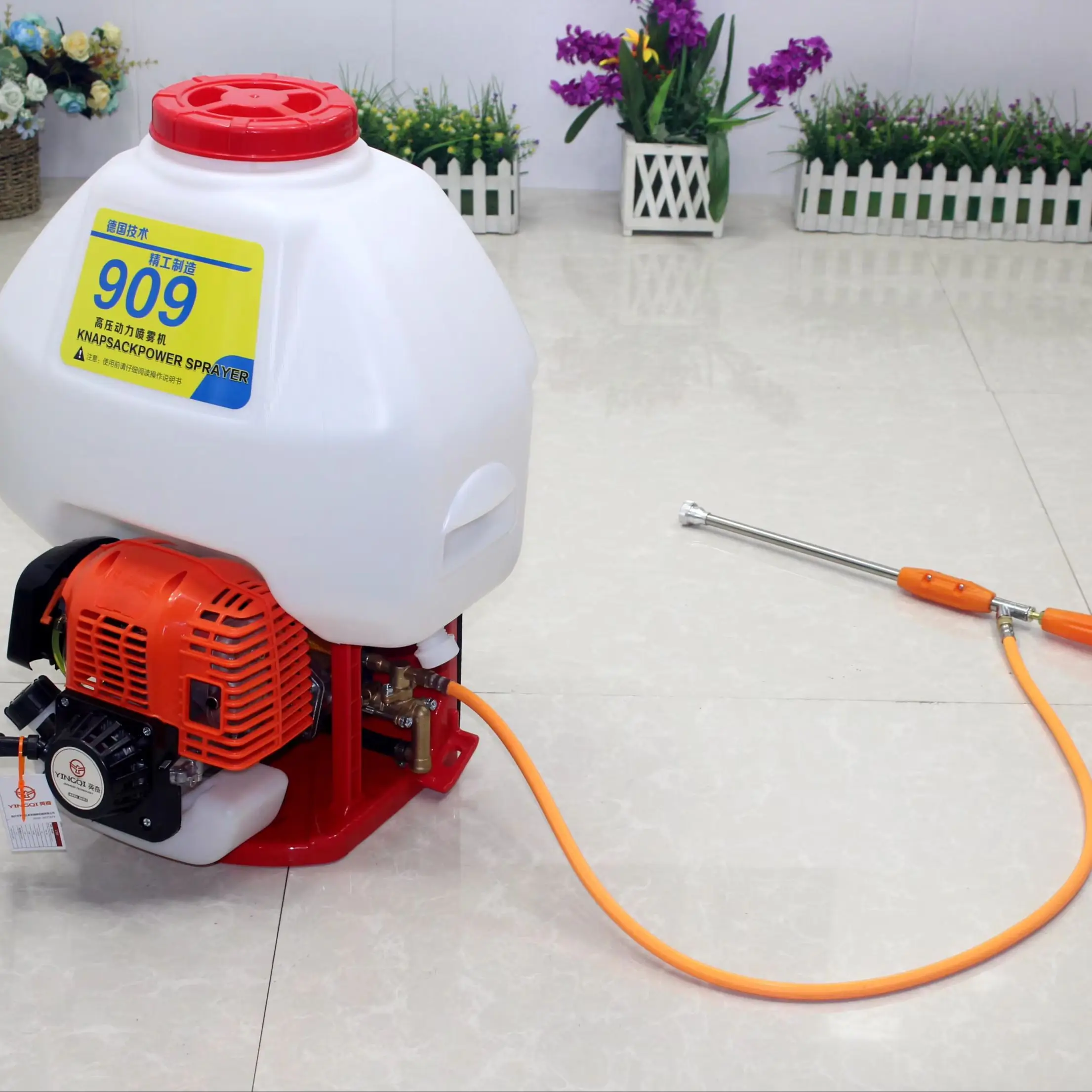 30L Agricultural Fertilizer 31CC 4-Stroke 139F Gas Engine Backpack Duster Sprayer Spraying Equipment for Farming Mister 909