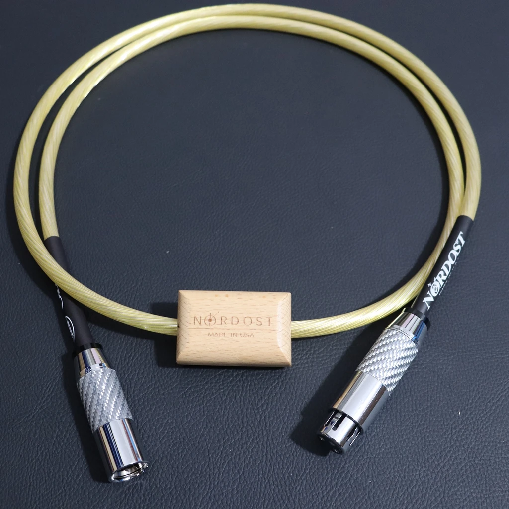 Audiophile grade Gold Nordost ODIN Hi-End 3pin XLR To XLR audio wire 110Ω AES/EBU Coaxial Cable Stereo balance line made in USA