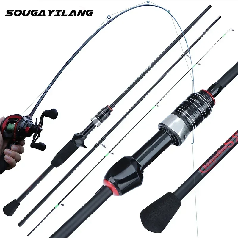 Sougayilang 1.8m 2.1m Casting Spinning Fishing Rods Lure Bait 0.8-5g Fast Action Ultralight Soft Solid Tip for Trout Crappie Rod