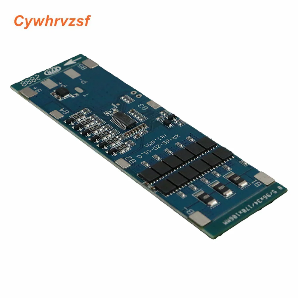 Balanced 6S BMS 10A 20A 30A 22.2V Li-ion Lithium 18650 Charge Board Short Circuit Protection Equalizer Function For Massager