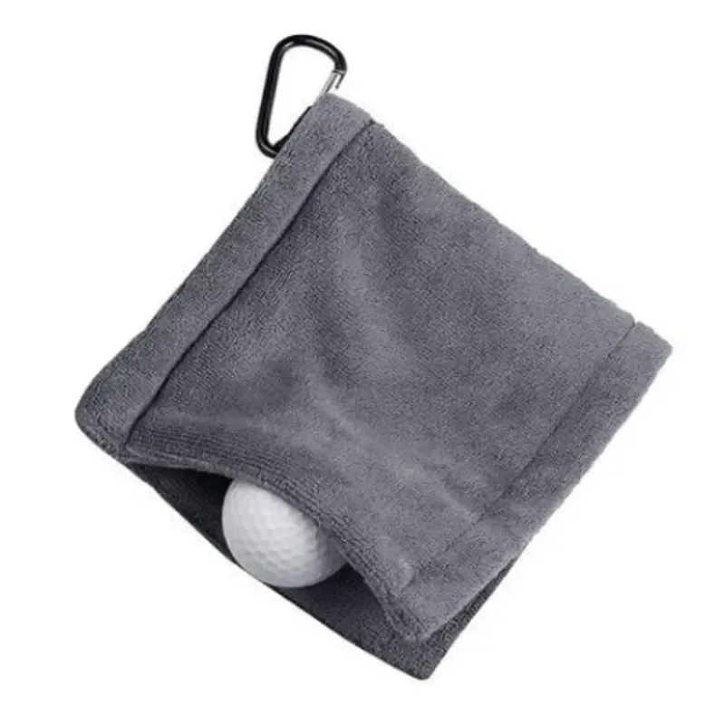 1 Pcs Wiping Golf Clubs Wiping Towels Carrying Hooks Outdoors Playing Golf Balls Cleaning Towels Sports Towels