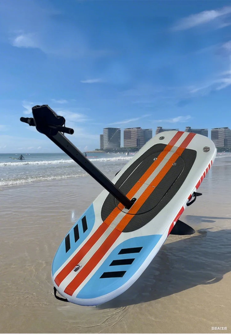 Design Professional Electric Inflatable Hydrofoil 45KM/H Surfing Portable PVC Efoil Board with Battery and Handle