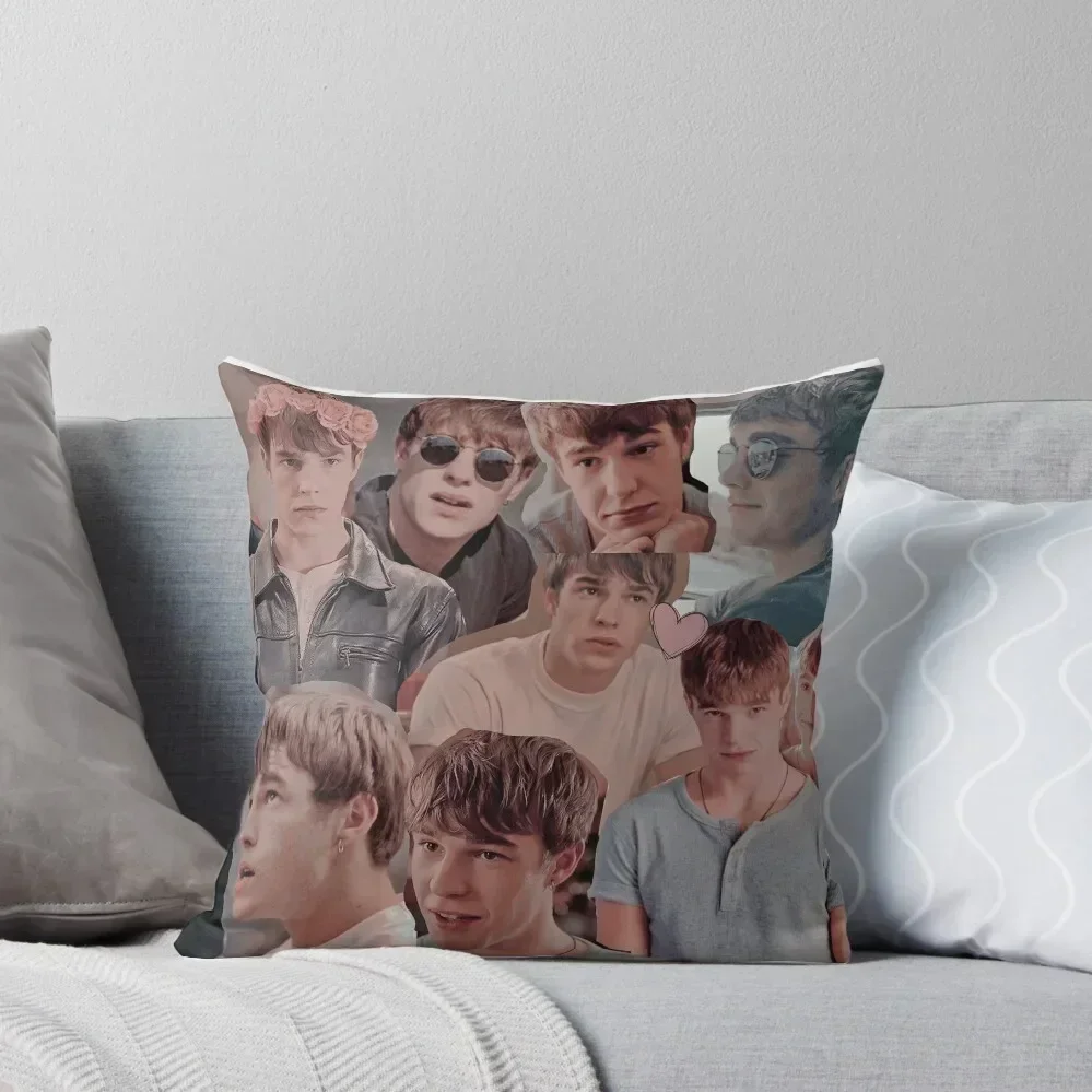 

Finn Nelson My Mad Fat Diary Collage Throw Throw Pillow Embroidered Cushion Cover Cushion Cover pillow