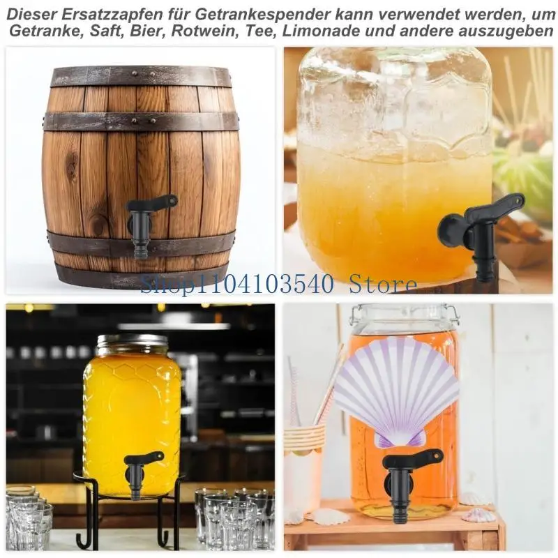 02DC 2Pcs Plastic Replacement Tap 3/4inch Tap Adapter With Brass Nut Enduring