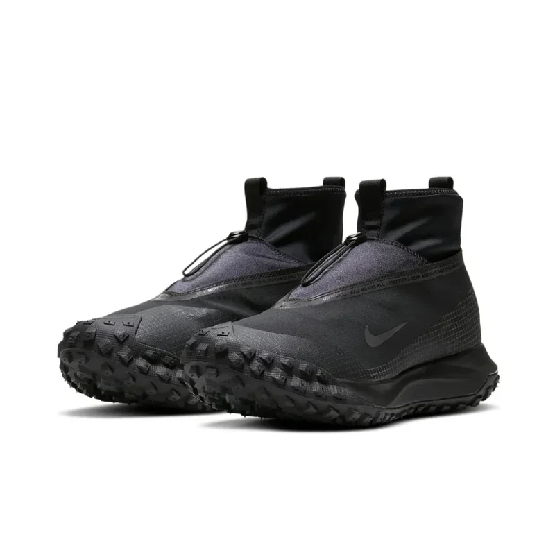 حذاء Nike Black ACG Mountain Fly GORE-TEX متوسط الجودة للاستخدام الخارجي، مضاد للانزلاق ومقاوم للاهتراء للرجال والنساء