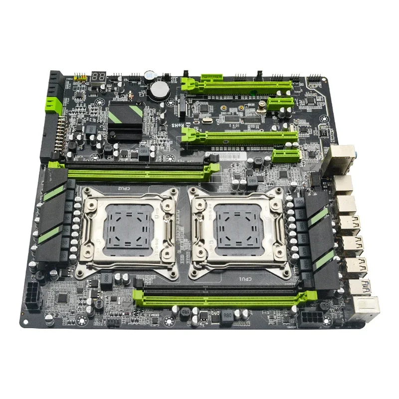 Оптовая цена игровая материнская плата X79 Dual Xeon E5 LGA2011-0 процесоры материнская плата двухканальная DDR3 64 ГБ M.2 производитель