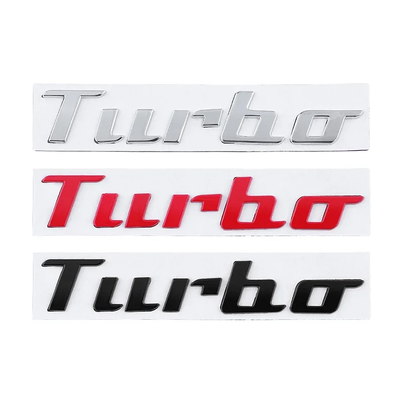 

3D Alloy Metal Letter TURBO Car Styling Emblem Badge Car Sticker Suitable for Modification Car Accessories Stickers