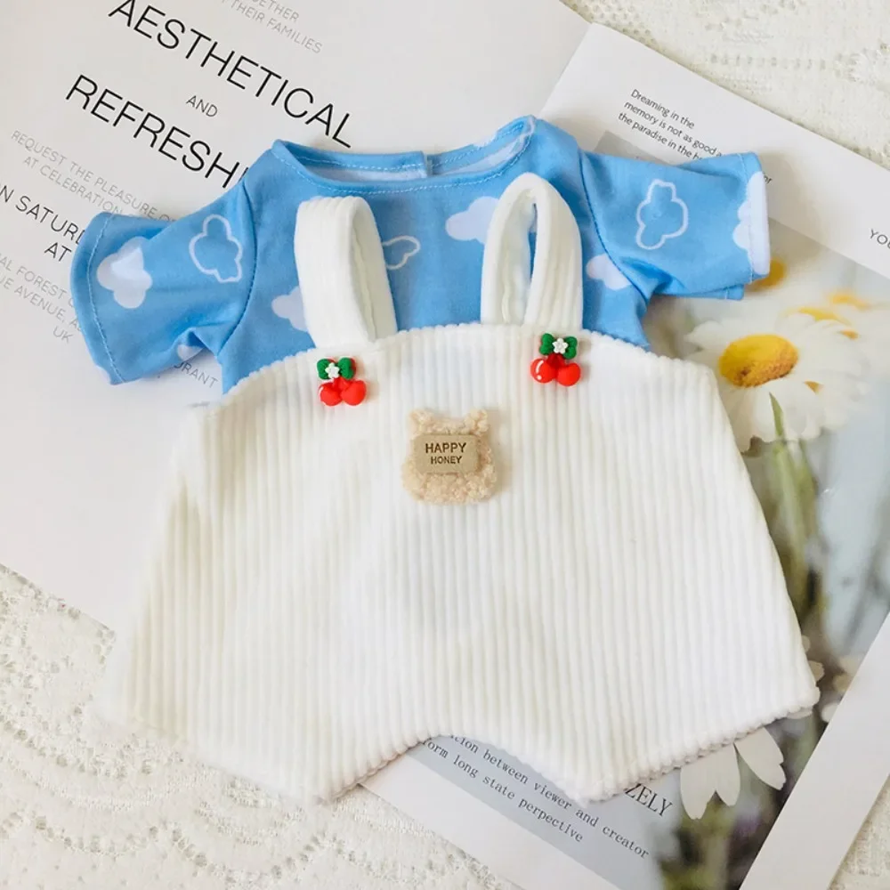 귀여운 구름 양 인형 옷 Lina Bear 티셔츠 30CM 공동 곰 인형 변경 옷 공동 인형에 대한 수제 DIY