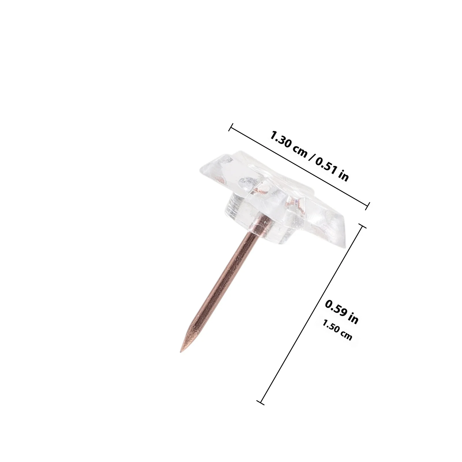 100 قطعة دبابيس ضغط بلاستيكية شفافة على شكل نجمة للوحة الإعلانات خريطة علامة صور جدار مكتب المدرسة ديكور المنزل #3