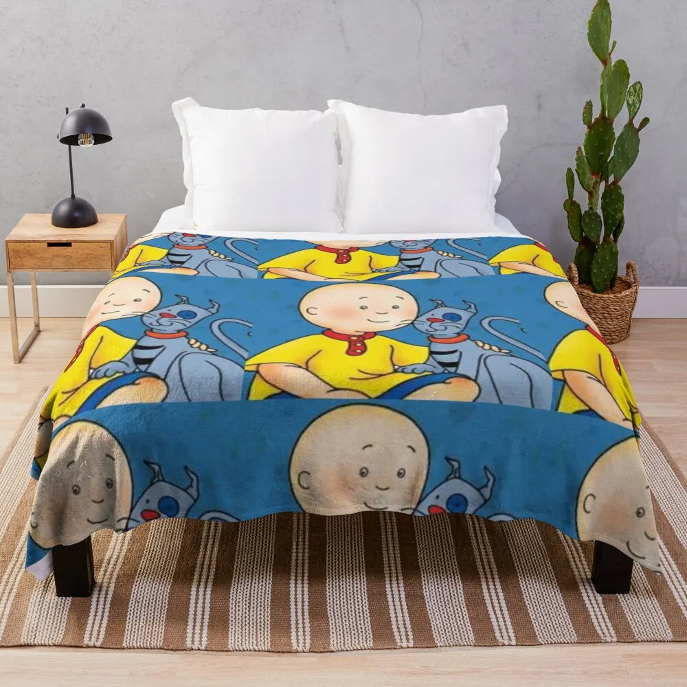 Caillou :D Throw Blanket Quilt Blanket Thermal Blankets For Travel