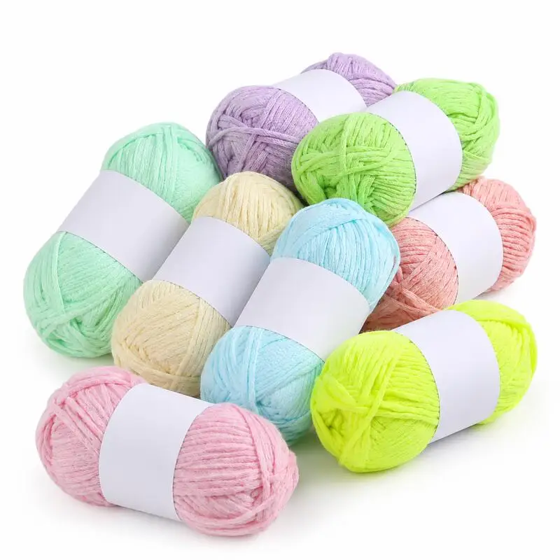 50g/Knäuel 4mm 80 Meter Leuchtendes Garn Fluoreszierendes Glow-in-the-Dark-Garn für DIY-Kunsthandwerk, Stricken von Pullovern, Mützen, Schals – Detail 3