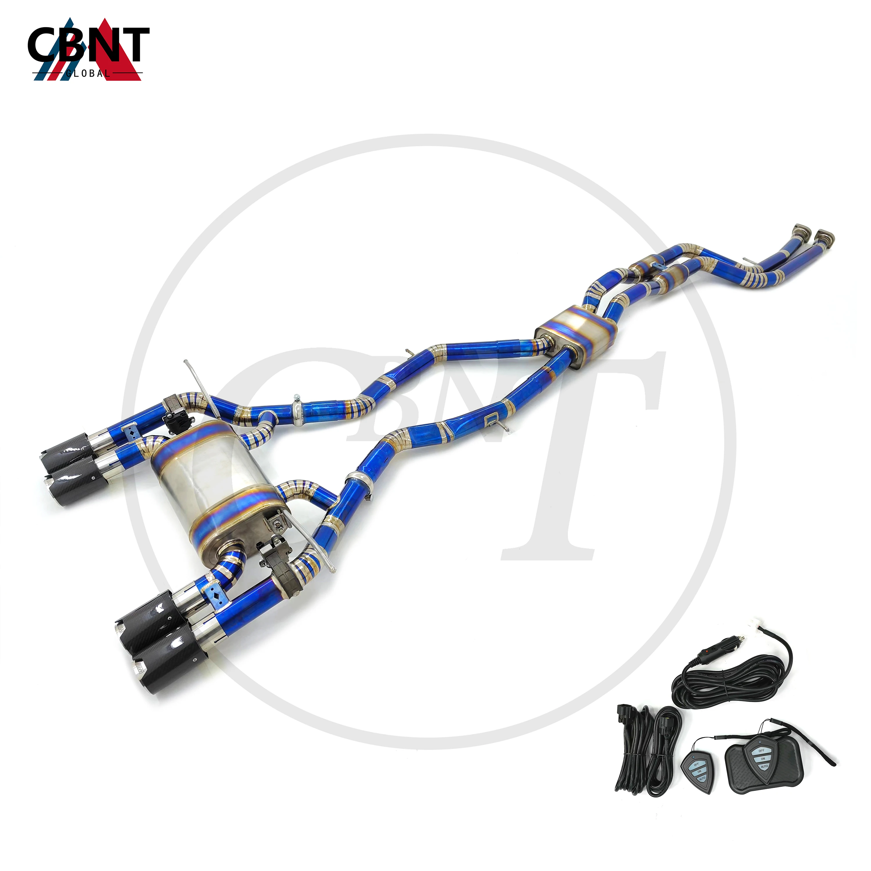 

CBNT Exhaust-Pipe Catback with Valve Muffler for BMW F80 M3 F82 M4 S55 3.0T TC4 Titanium Alloy Tuning Valved Exhaust Systems